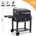 BBQ Grill Outdoor with Side Tables